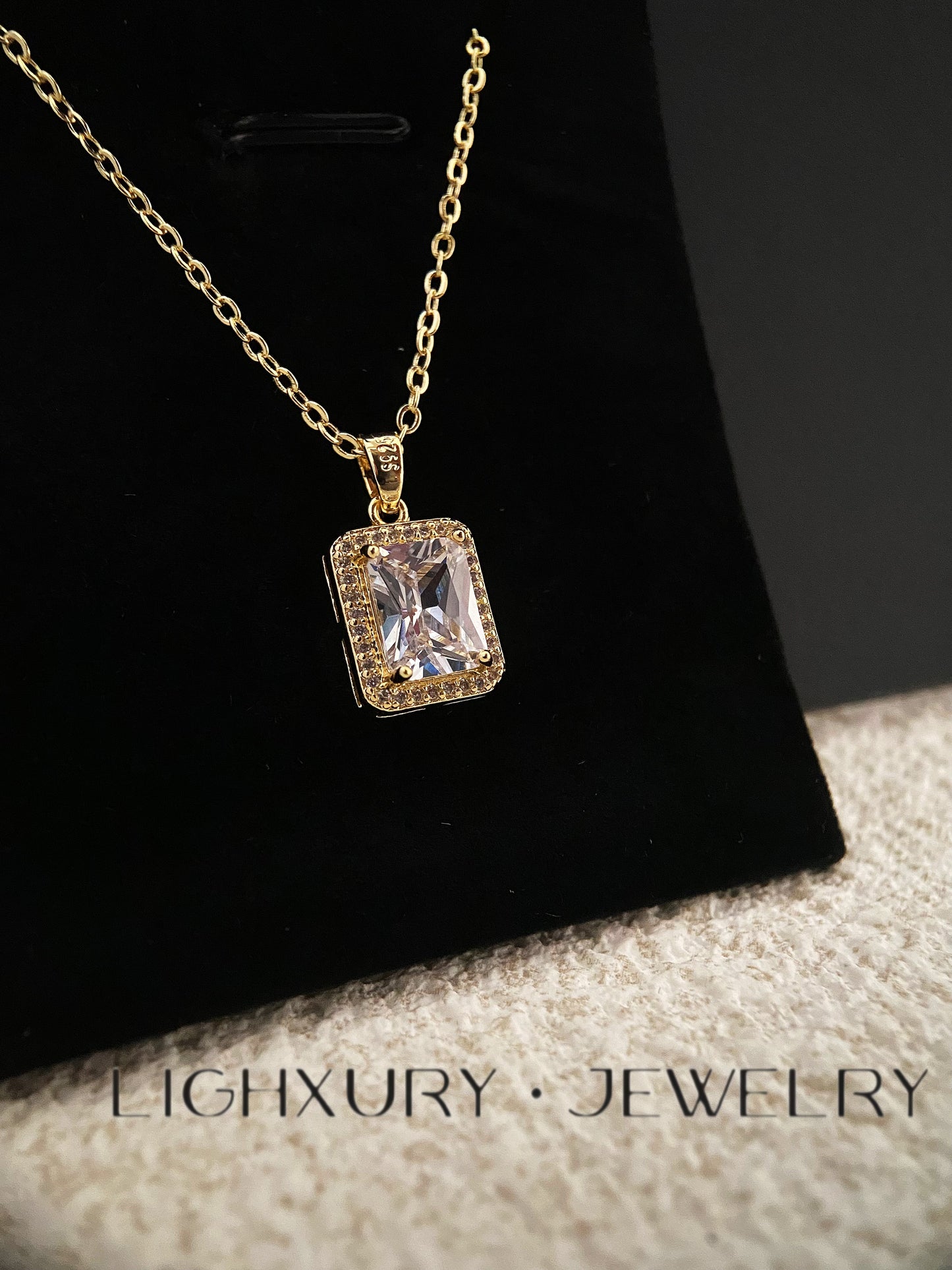 Cubic zircon necklace