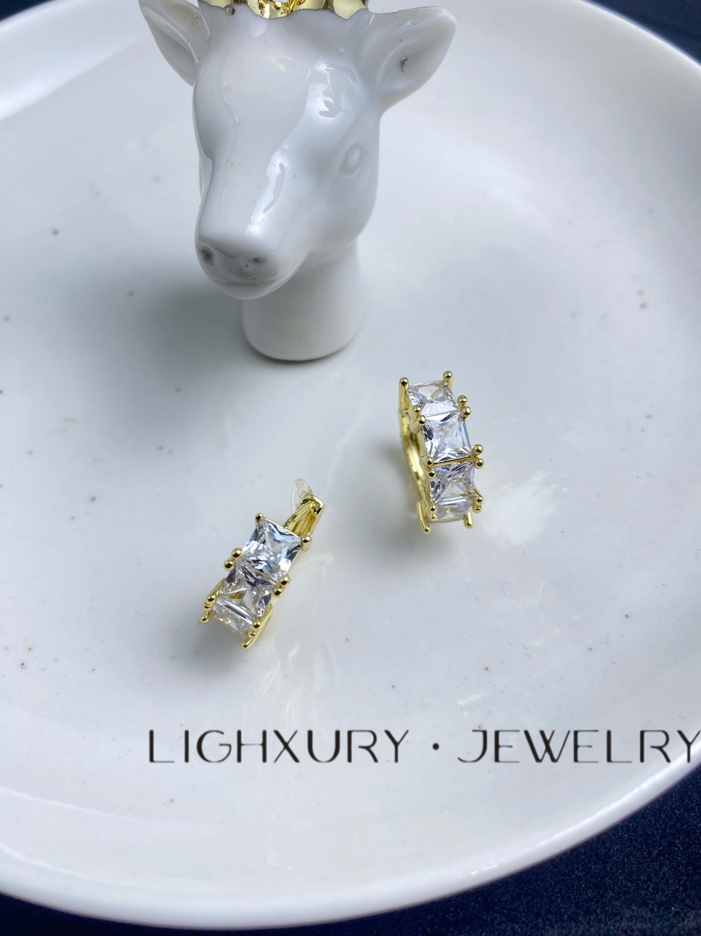 Stunning Square Zirconia Earring