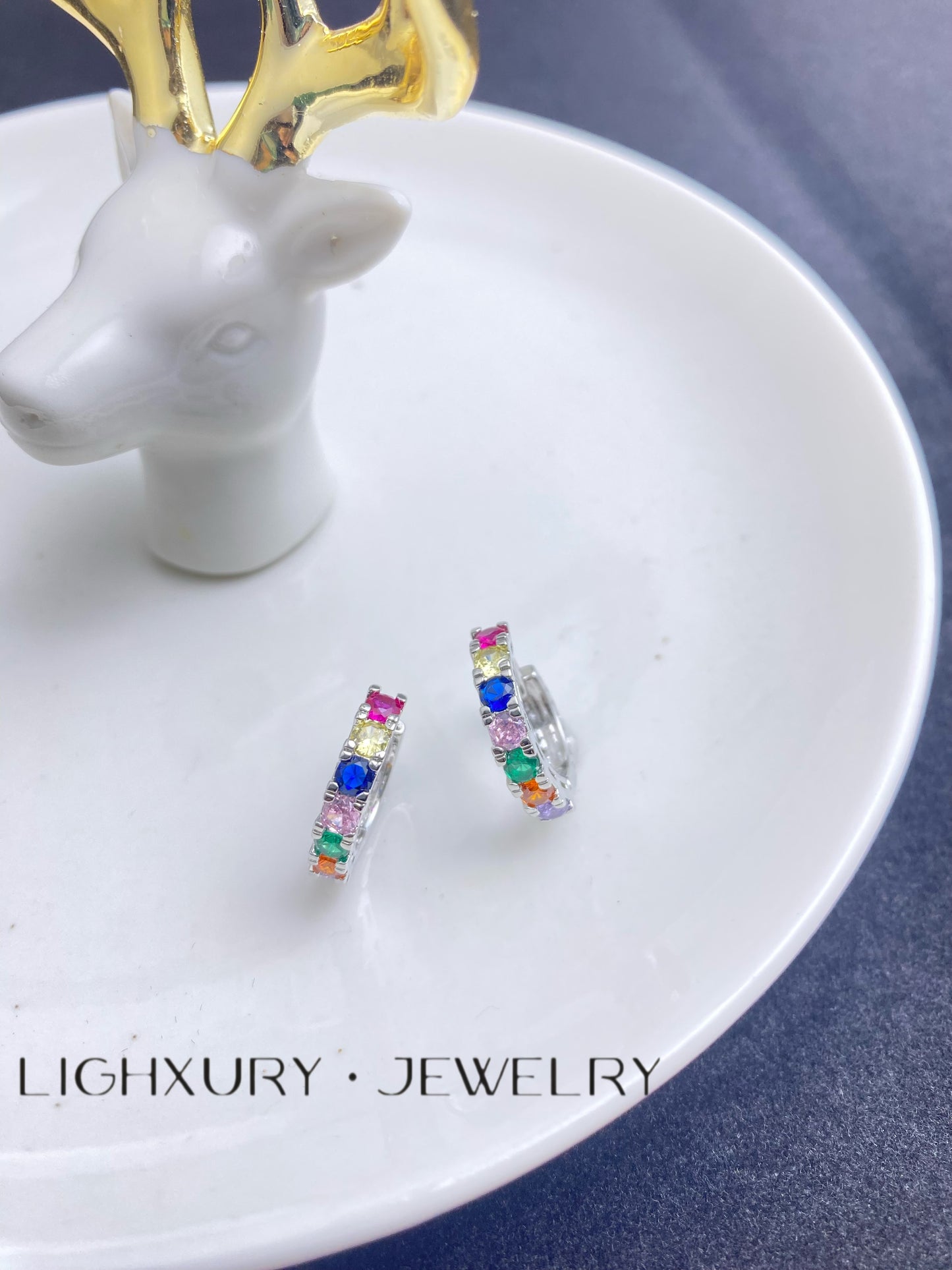 Lighxury Jewelry Colorful Zircon Earrings: A Symphony of Beauty